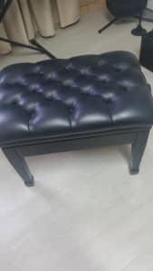 Piano Seat Black Leather Height Adjustable