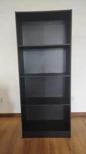 Black Ikea bookshelf