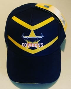 North Queensland Cowboys Beanie Black Pop Knit NRL Winter