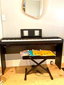Yamaha P-45 Digital Piano with stand and accessories