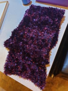 Handmade purple scarf