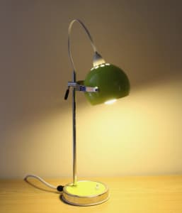 Vintage Retro Lime Green Eyeball Table Lamp