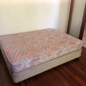 Queen mattress and base