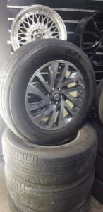 4X18 GENUINE NISSAN NAVARA WHEELS & PACKAGE TYRES CLICK & COLLECT