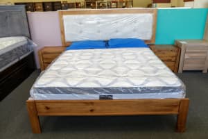 RUNOUT CLEARANCE *Darwin Queen Bed with 2x FREE bedside* $699