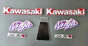 KAWASAKI NINJA ZX-7R RED VERSION 1996 FAIRING DECALS GRAPHIC KIT