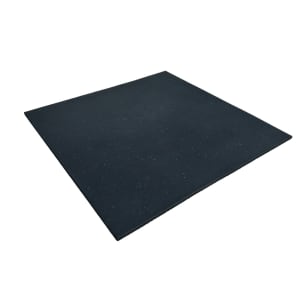 15mm Rubber Gym Flooring BLACK / BLUE Fleck Dense Tile Mat 1m x 1m