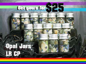 Opal Jars coober pedy opals 40 crts min in each jar