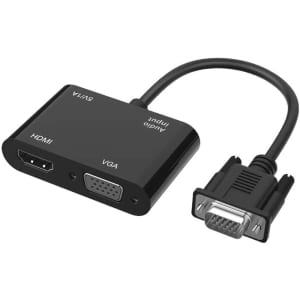 VGA to HDMI VGA Adapter Dual Display 1080P Converter Splitter