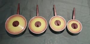 Retro Hills Saucepans with Lids Set of 4