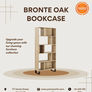 AESTHETIC BRONTE OAK BOOKCASE FOR SALE!!!