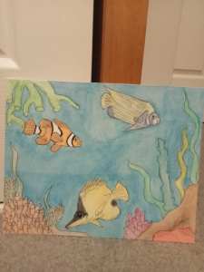 Watercolour Sea animal painting