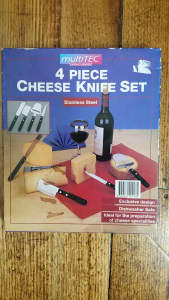 4 Piece Cheese Knife Set - Brand New - Save $14.95
