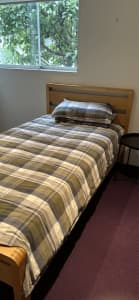 King single bed frame and free mattress 