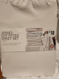 Jersey cot fitted sheets 2 piece 