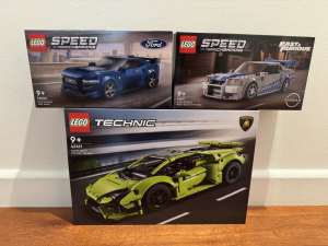 Lego Race cars – Technic and Speed Champions - Brand new from $20