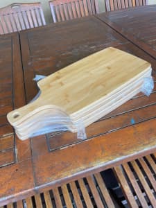 Wooden Timber Cheese Antipasto Bread Boards x 5 520x230mm
