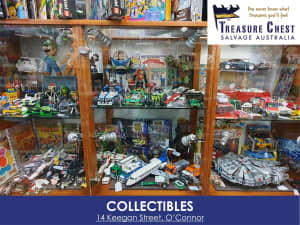 Collectibles, comics, lego, trading cards, matchbox, toys, star wars