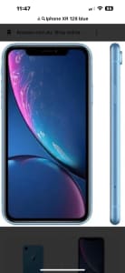 IPhone XR BLUE 128 GB, Excellent condition no damage or scratches