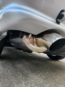 Magnaflow stainless muffler 3.5inch and rear pipe polished off a r32 