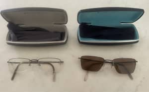 Titanium frame glasses