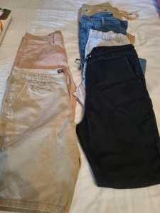 Mens size 30 and 32 shorts and jeans. Hi Viz work shirts size XL