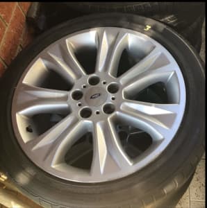 Ref 3A Ford Falcon BA BF FG rims and tyres 245/40/18 
