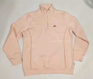 Adidas Jumper,
Ladies Size 16, New, Pink Quarter Zip