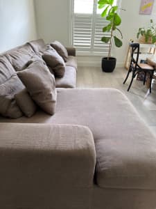 Linen Chaise Lounge 