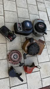 Lawn mower parts carby starters and heaps of parts not in the picture