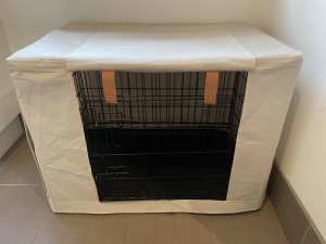 Dog/Pet folding crate medium size with cover like new