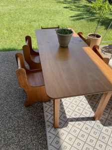 Gorgeous hand made wooden children’s table. Indoor or outdoor