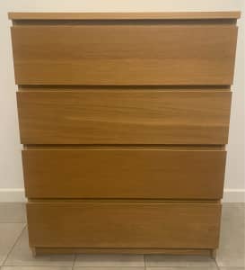 IKEA MALM Chest of 4 Drawers