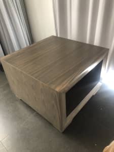 Brown wood side or coffee table