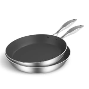 Stainless Steel Fry Pan 20cm 34cm Frying Pan Induction Non Stick ...