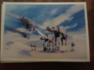 Vintage Star Wars: Empire Strikes Back Topps Giant Photo Card 22 AT-AT