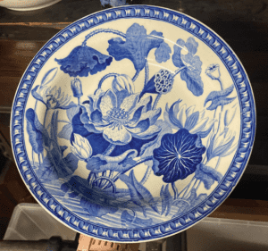 Wedgwood pearlware Water Lily soup bowl c1811