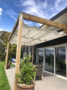 Retractable Shade Sail 2m x 3m Great for Pergolas (Frame additional)