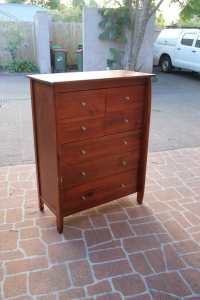 7 drawers wooden tallboy metal runner can deliver