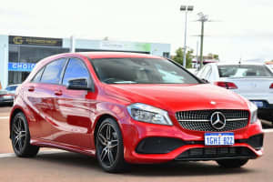 2017 Mercedes-Benz A-Class W176 807MY A200 DCT Red 7 Speed Sports Automatic Dual Clutch Hatchback