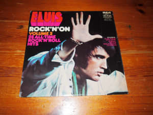 Elvis in Concert LP only one disc present, and Elvis Rock'n'On two LP
