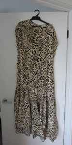 Seed branded animal print maxi dress size 12, brand new