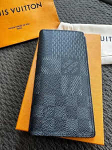 Louis Vuitton N60436 Damier Graphite 3D canvas Brazza Wallet -RFID