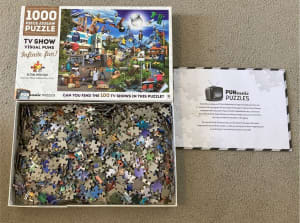 1000 Piece Jigsaw Puzzle TV Show Visual Puns
