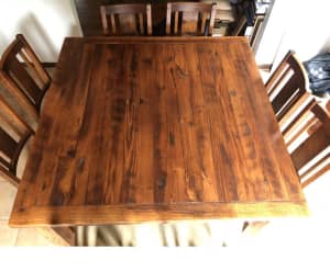 Dining Table Only - Solid Recycled Timber