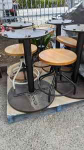 Cafe tables stools