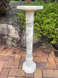 Antique Vintage Marble Pedestal Column