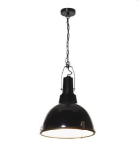 New - Extra Large Black Industrial Lamp Shade Pendant 400mm x 450mm