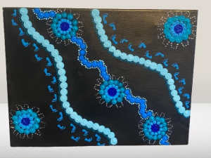 Indigenous artwork - stretched canvas