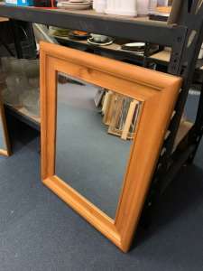 Nice Rectangle mirror with beautiful wooden border